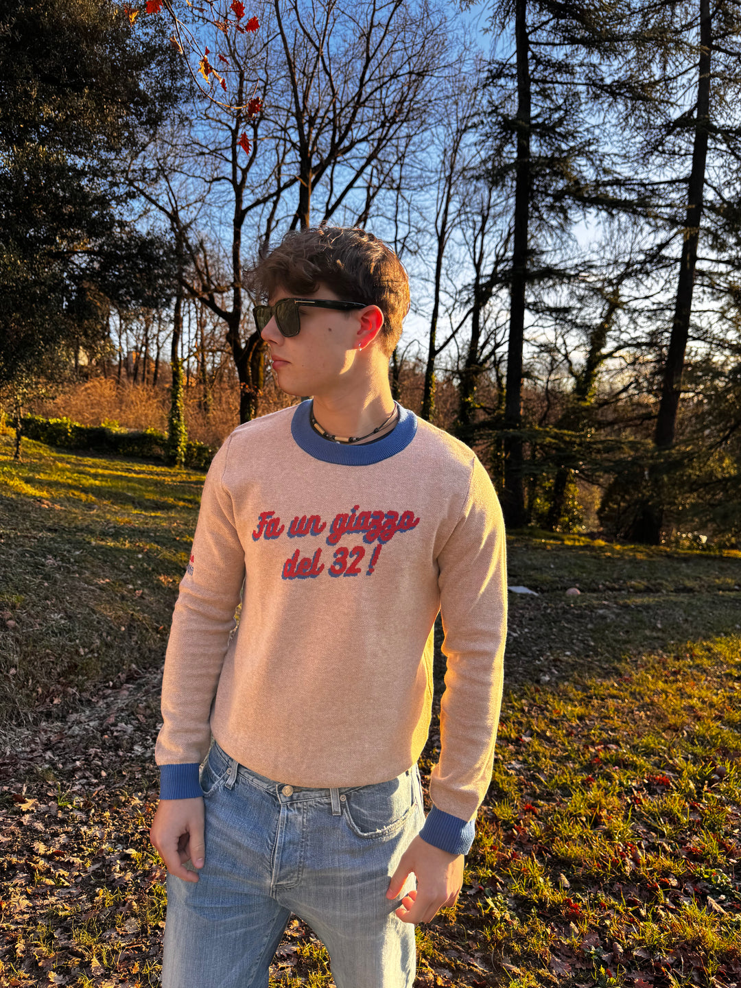Maglione girocollo Sabbia