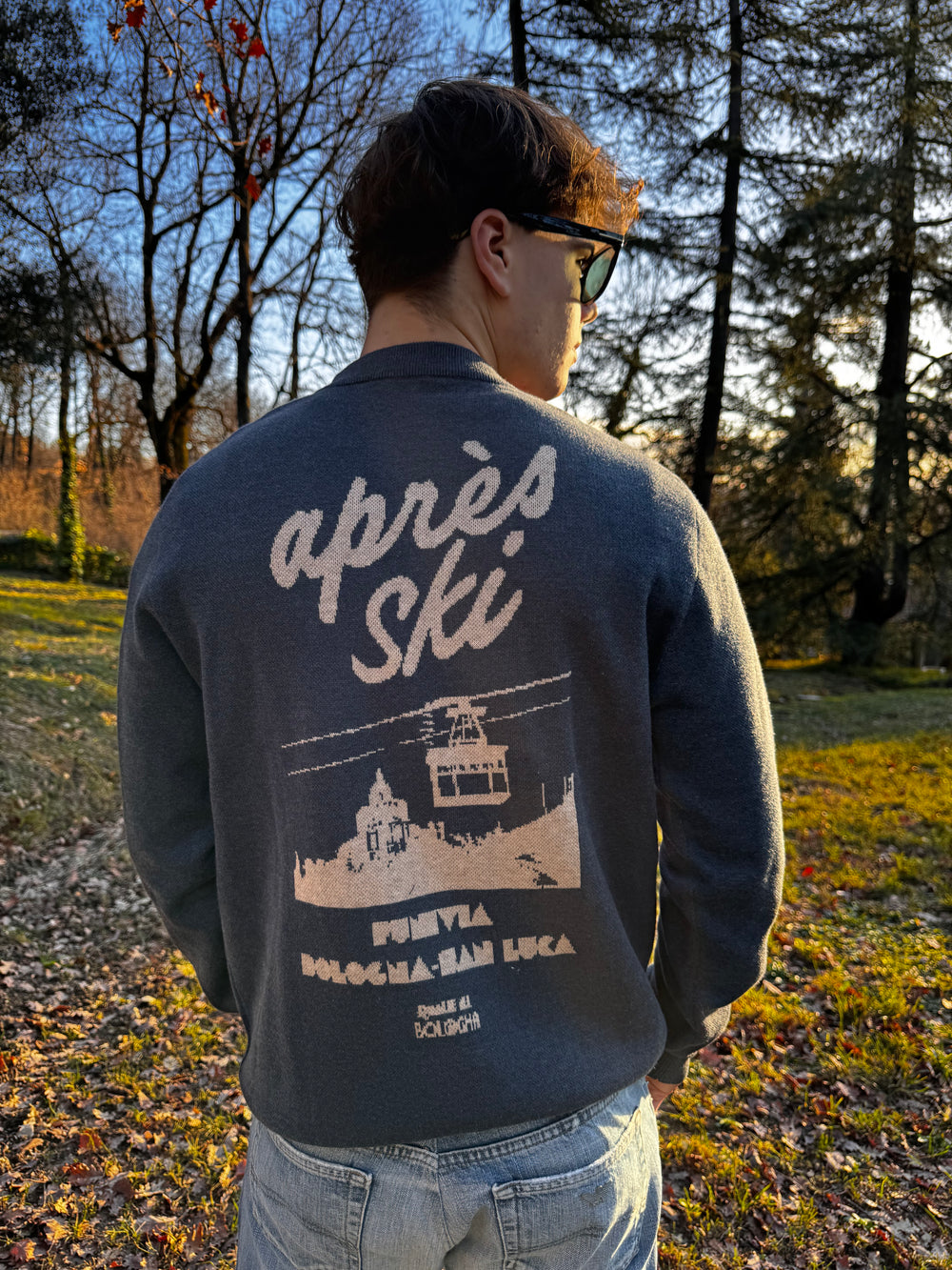 Maglione girocollo Après-ski Blu