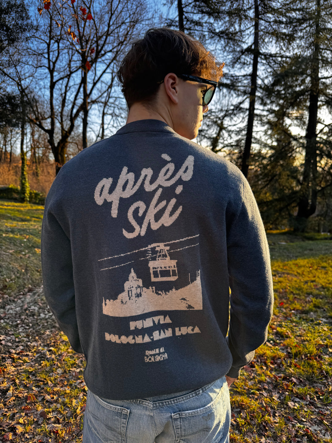 Maglione girocollo Après-ski Blu