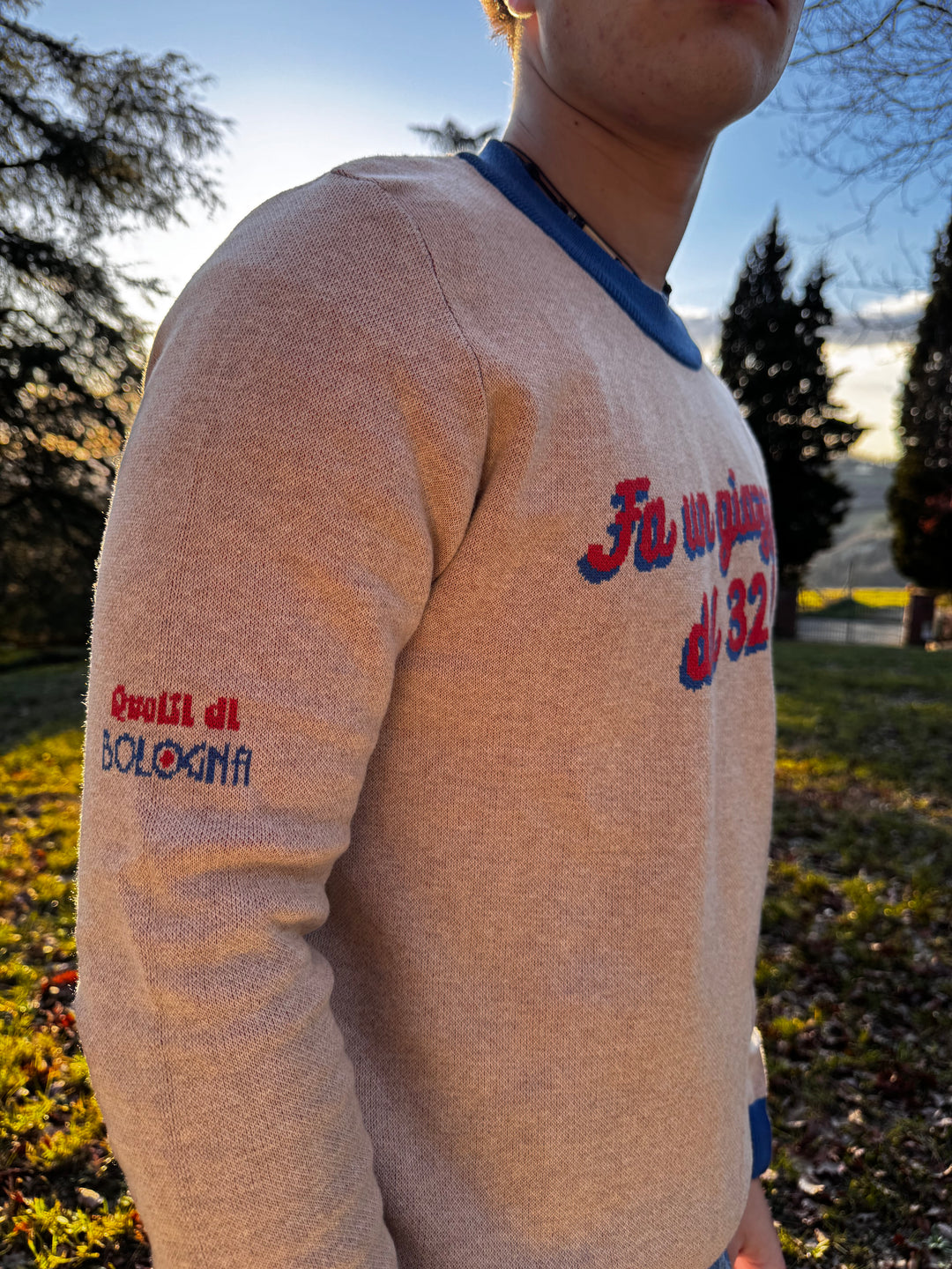 Maglione girocollo Sabbia