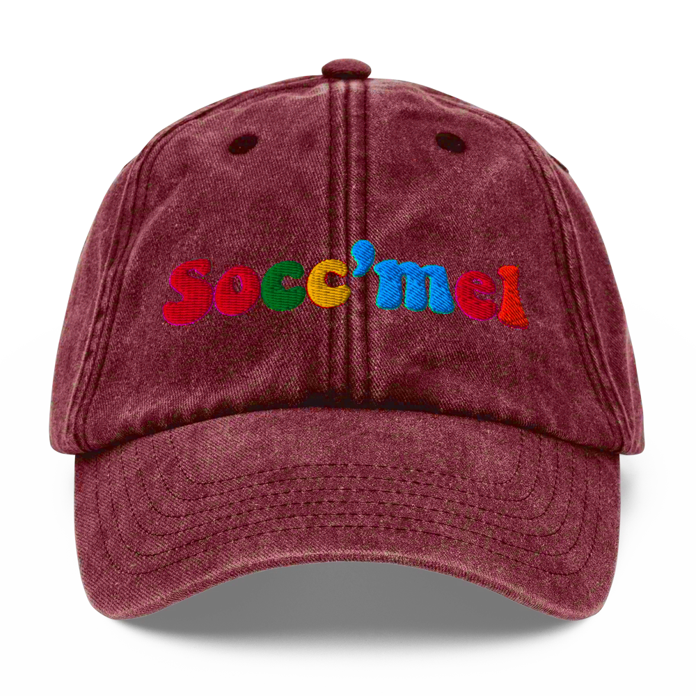 Cappellino vintage Socc'mel ricamato