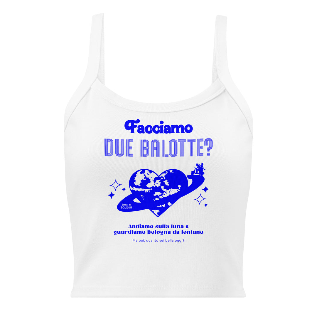 Canotta a coste "Facciamo due balotte?"