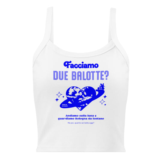 Canotta a coste "Facciamo due balotte?"