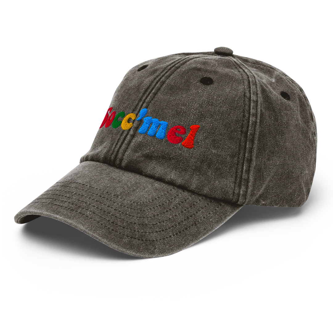 Cappellino vintage Socc'mel ricamato