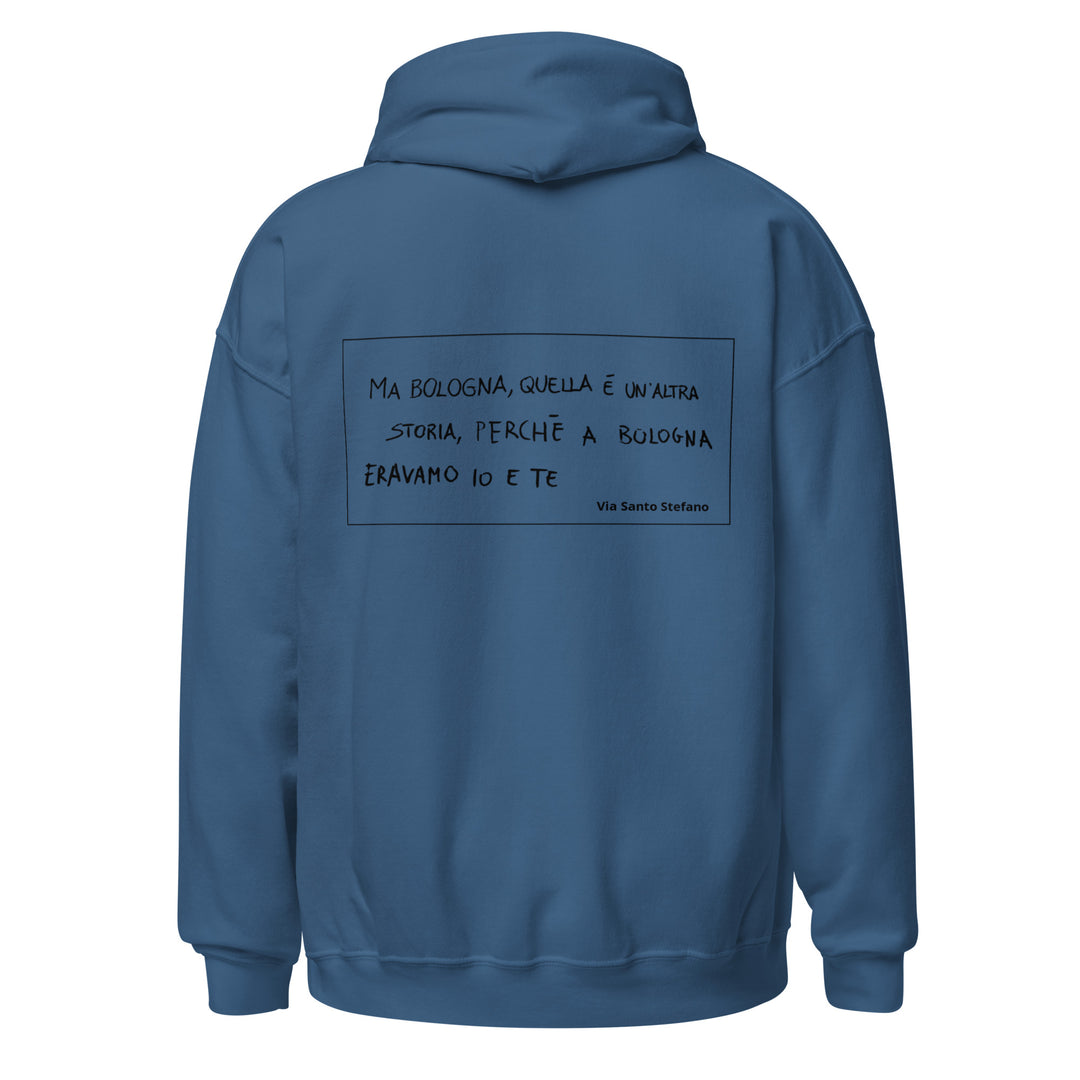 Felpa con cappuccio scritta romantica