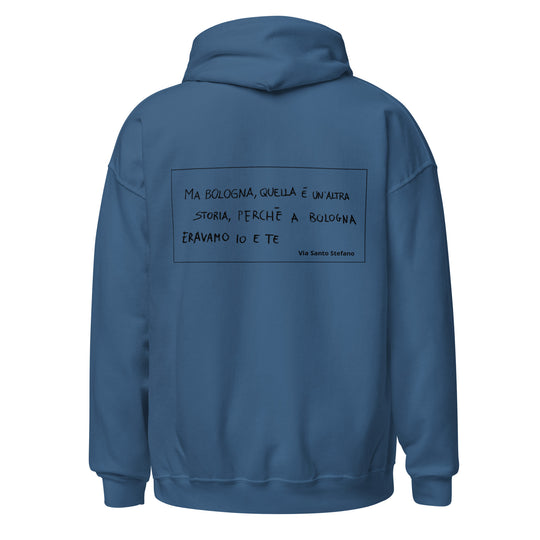 Felpa con cappuccio scritta romantica