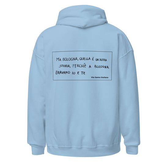 Felpa con cappuccio scritta romantica