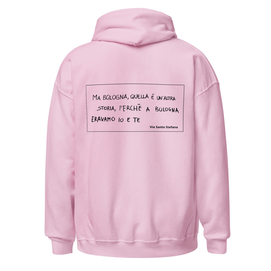 Felpa con cappuccio scritta romantica