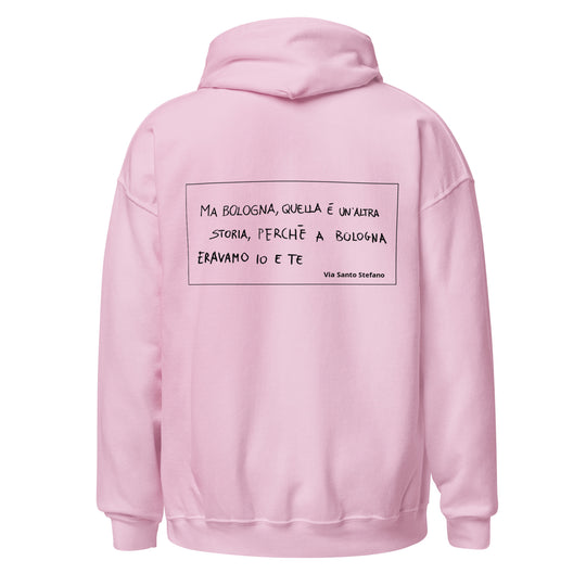 Felpa con cappuccio scritta romantica