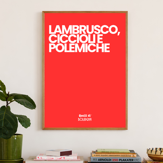 POSTER LAMBRUSCO, CICCIOLI E POLEMICHE