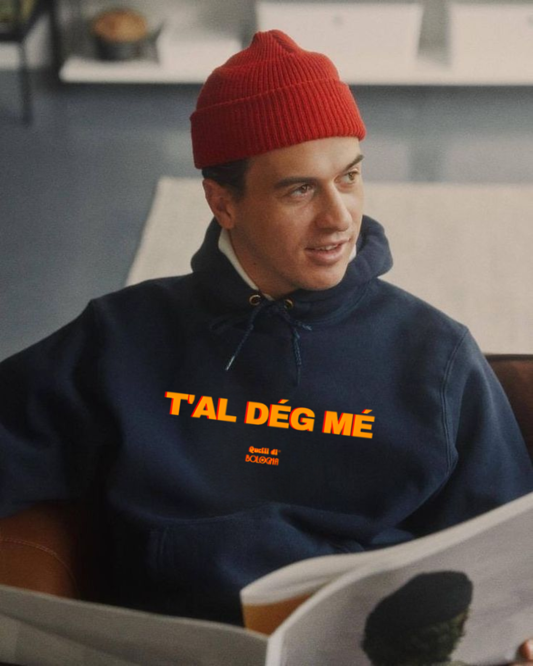 T'al dég mé con cappuccio